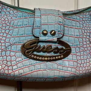 Vintage Blue Guess handbag